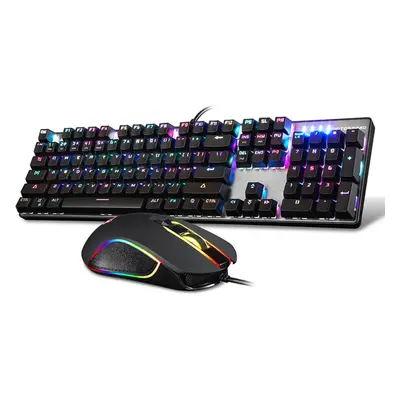 Original Motospeed Blue Switch 104Key Mechanical Gaming Keyboard and Mouse Combo