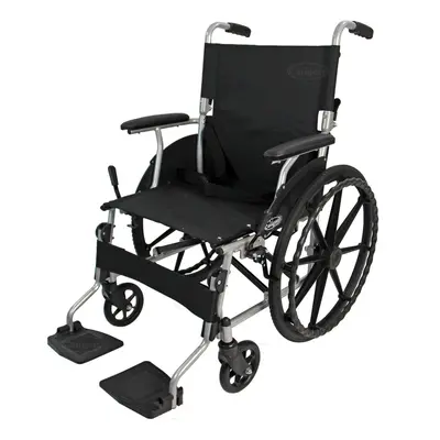 Aluminium Wheelchair Lightweight Self Propelled Mag Wheels Folding Brake Armrest