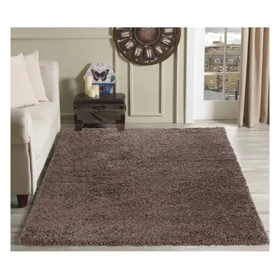 (200cm x 290cm (6ft 8" x 9ft 7")) Soft Thick Luxury Modern Shaggy Rug Dark Beige