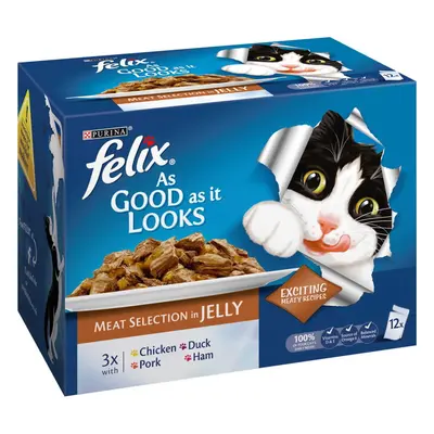 Felix Pouch Agail Gij Mixed Selection Mvp 12x100g (Pack of 4)