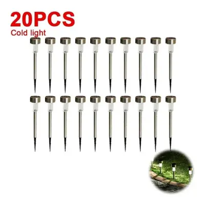 (20PCS Cold light) Outdoor Solar Lights Garden Lights Solar Powered Lamp Lantern Waterproof Land