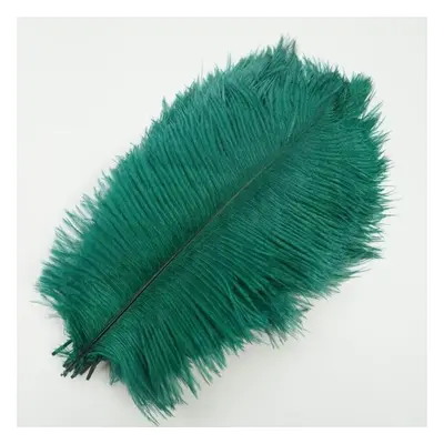 (dark green, 55-60cm 22-24inch) 10pcs /lot New Colored Ostrich Feathers For Crafts White Black F