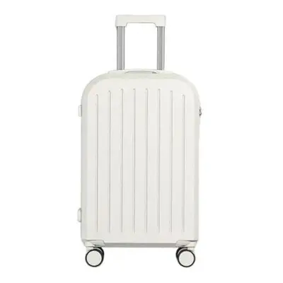 (white, 20Inch) Inch Suitcase Hard Shell Scratch-resistant Surface With Usb Interface Cup Holder