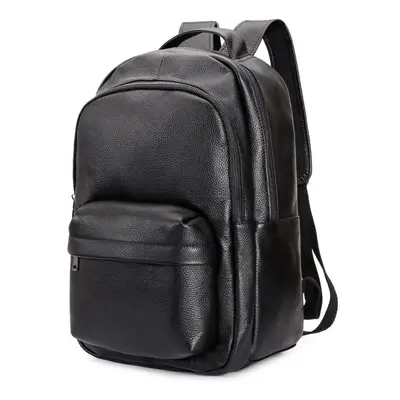 (black) Humerpaul Genuine Leather Ladies Backpack Large-capacity High-end Fashion Travel Bag