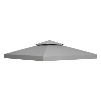 Outsunny 3(m) Tier Garden Gazebo Top Cover Replacement Canopy Roof Light Grey