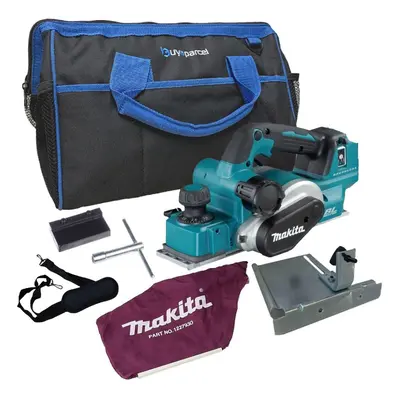 Makita DKP181Z 18v LXT Brushless Cordless Planer 82mm Bare + Dust Bag + 16" Bap