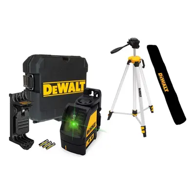 Dewalt DW088CG Green Cross Line Laser Level Self Levelling + Bracket Tripod +Bag