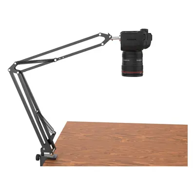 Overhead Tripod for DSLR Cameras, Heavy Duty Camera Desk Mount Stand with Flexible Articulating 