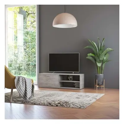 TV Cabinet Concrete Grey 120x34x37 cm Chipboard