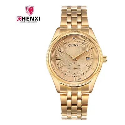 Watch Men Business Watches Golden Waterproof Unique Casual Quartz Male Dress Clock Relogio Mascu