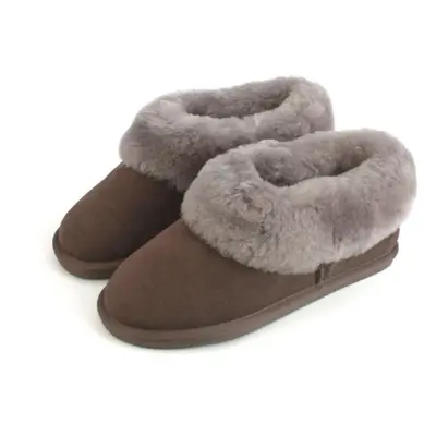 (5 UK, Truffle Brown) Eastern Counties Leather Womens/Ladies Elena Sheepskin Slipper Boots