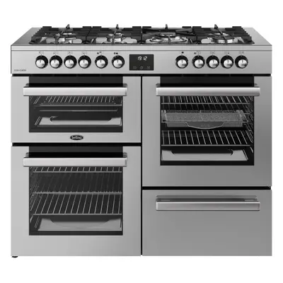 Belling Cookcentre 110DF 110cm Dual Fuel Range Cooker â Stainless Steel, Powerful & Versatile