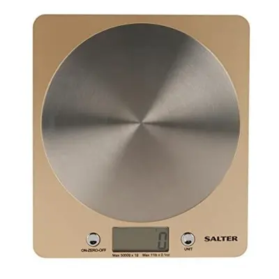 Salter OLFEU16 Disc Electronic Kitchen Scale, Digital Electric Cooking/Baking Scales, Food Weigh