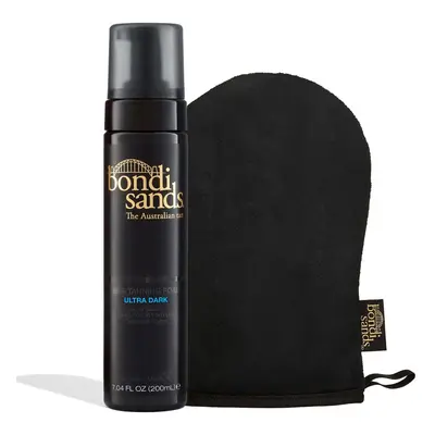 Bondi Sands Ultra Dark Self Tanning Foam + Application Mitt | Includes Lightweight Sunless Foam 