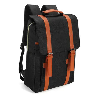 (Black) Outdoor Travel Backpack Waterproof Nylon School Bag Large Laptop Bag Unisex Business Bag