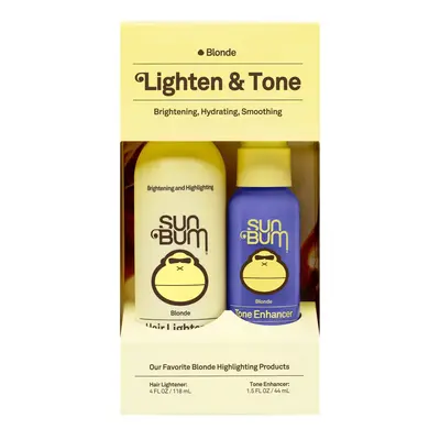 Sun Bum Lighten and Tone Kit | Blonde Hair Lightener and Tone Enhancer