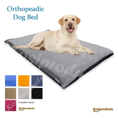 (X-Large Dog Bed) Waterproof Orthopedic Non Slip Dog Bed Mattress, Grey Removable Cover