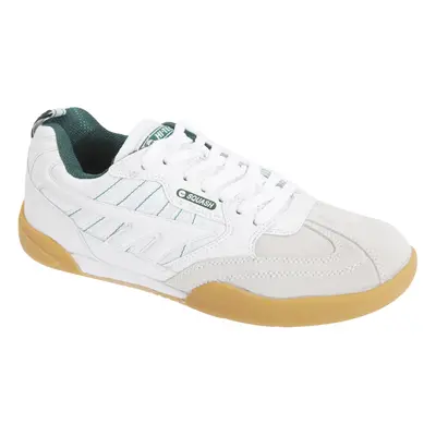 (9.5 UK, White) Hi-Tec Mens Non Marking Squash Classic Leather Trainers