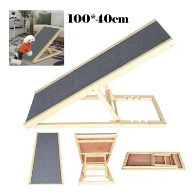 Freestanding Dog Ramp Pet Puppy Ramp Adjustable Heights Non-Slip Car