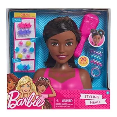 Barbie Small Styling Head Black Hair Kids Toys for Ages Up by Just