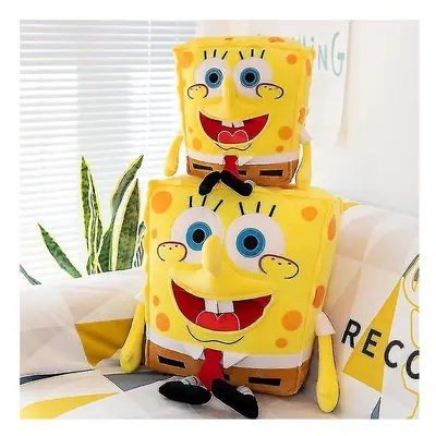 (70cm) 45/55/65cm Newest Spongebob 3d Stereo Plush Toy Soft Stuffed Pillow Backrest Car Decorati