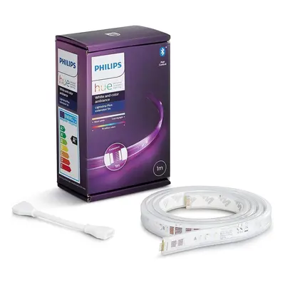 Philips Hue Lightstrip Extension v4 [1 m] White and Colour Ambiance Smart LED Kit with Bluetooth