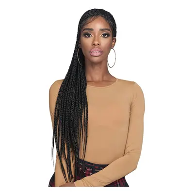 BOBBI BOSS Synthetic Hair Lace Front Wig MLF511 Braided Wig 13X7 Lace Frontal Wig Simon (TT1B/27