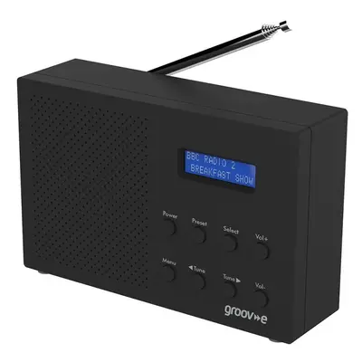 Groov-e GVDR03BK Paris Portable DAB/FM Digital Radio - Black