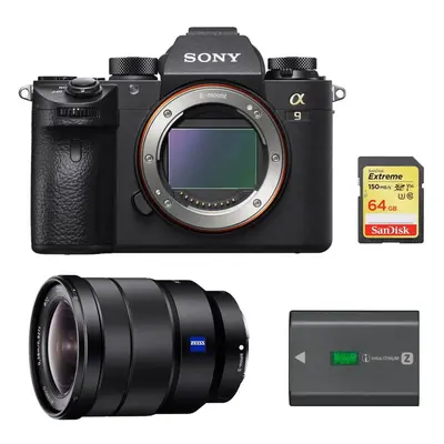 SONY A9 + SEL 16-35MM F4 ZA OSS + 64GB SD card + SONY NP-FZ100 Battery