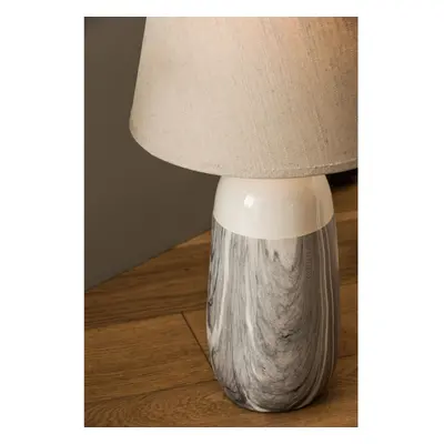 Premier Housewares Welma Beige Ceramic Table Lamp