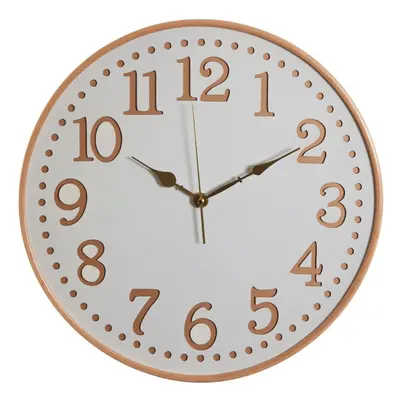 Vitus White Wood With Gold Numbers Wall Clock