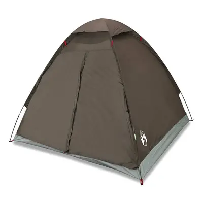 (brown, 4-person) vidaXL Camping Tent Dome 4-Person Camouflage Waterproof tent camping shelter