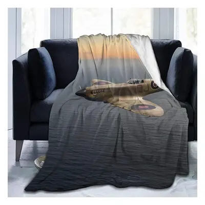 (200CM X 150CM) Spitfire EN152 Micro Fleece Blanket Anti-Pilling Flannel Sleep Comfort Super Sof