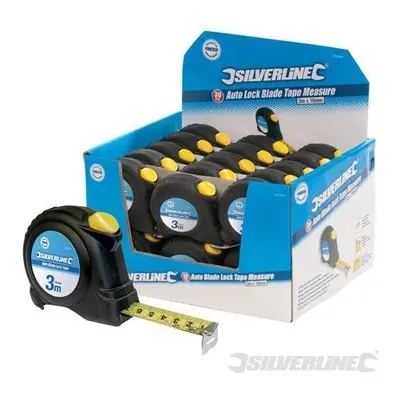 Silverline Auto Blade Lock Tape Display Box 30pce 3m / 10ft x 16mm - - tape blade display x auto