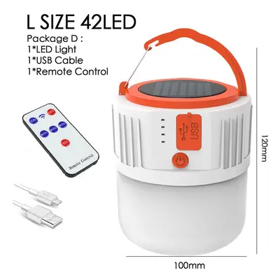 (package D) LED Solar Charging Light Energy-saving USB 42Lamp Bead Bulb Night Market Lamp Mobile