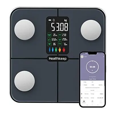 Scales for Body Weight,Body Fat Scale with Heart Rates,15Body Datas,Smart Digital Bathroom Weigh