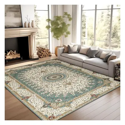 (200 X cm , Willow Teal) Luxury Modern Rugs Nonslip Area Rug Livingroom Bedroom Carpets & Door M