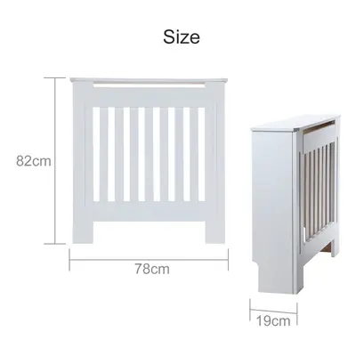 White Radiator Cover Grill Shelf Cabinet MDF Wood Modern Furniture