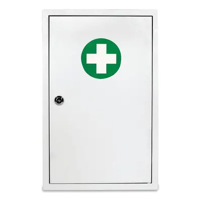 White Sofia Metal Wall First Aid Emergency Cabinet. Wall Mounted Medical Cabinet To Store Suppli