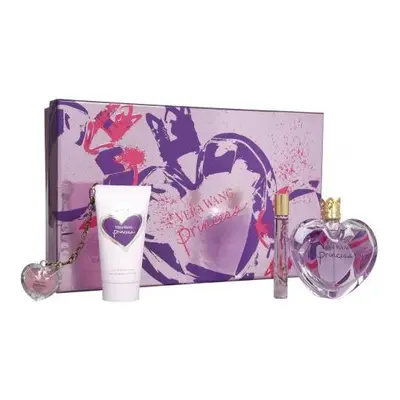 Vera Wang Princess Pcs Set: 3.4 Edt Sp + 2.5 Body Lotion + Ml Edt Rollerball + G Lip Gloss Chain