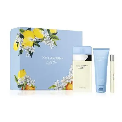 Dolce & Gabbana Light Blue Pcs Set For Women: 3.3 Eau De Toilette Spray + 2.5 Body Cream + Ml Ea