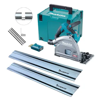 Makita SP001GZ03 MAX XGT 18v Brushless Plunge Cut Circular Saw 2x1.5m Guide Rail