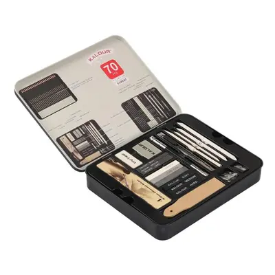 (as the picture) Kalour Pcs Drawing Sketching Pencils Set Wood Pencil Tool Kit Graphite Charcoal