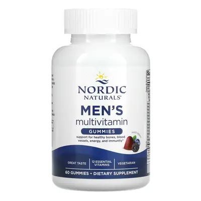 Nordic Naturals, Men's Multivitamin Gummies, Mixed Berry, Gummies