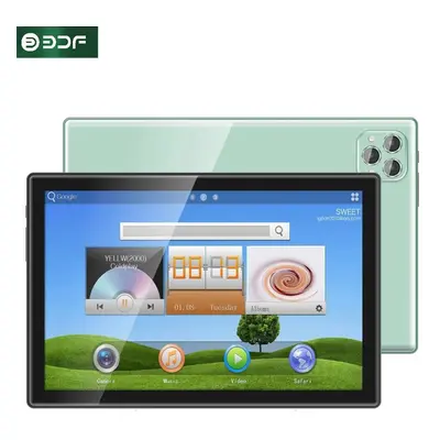 (green, 10.1) Bdf New 10.1 Inch Tempering Glass Tablet Octa Core 8gb Ram 256gb Rom Android Googl