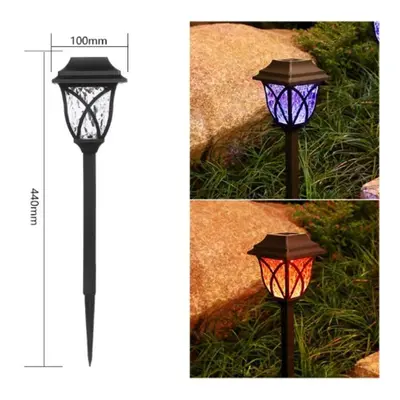 (RGB-8pcs) 8pcs Solar Yard Lights Bright Lawn Lights Outdoor Waterproof Led Solar Pathway Lights