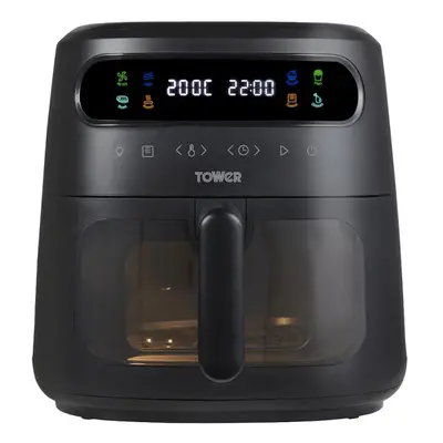 Tower, T17124, Vortx Vizion 6L Air Fryer with Colour Digital Display, Digital Control Panel & On