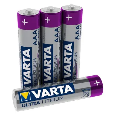 VARTA Lithium AAA Micro LR03 Batteries (4-pack) - ideal for digital cameras, toys, GPS devices, 