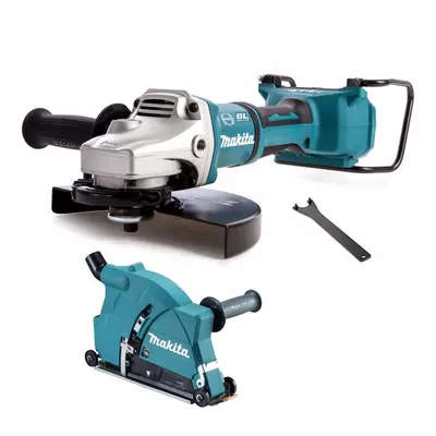 Makita DGA900Z 18v / 36v Cordless Brushless 9" Angle Grinder + Dust Extractor