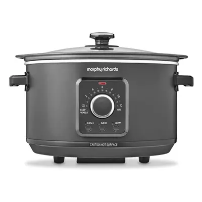 3.5L Easy Time Slow Cooker, Automatic Heat Settings, Keep Warm Mode, Hob Proof, Countdown Indica